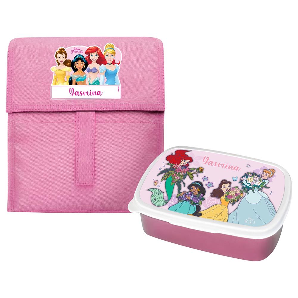 Essmak - Disney 4 Princesses Foldable Lunch Set - Pink