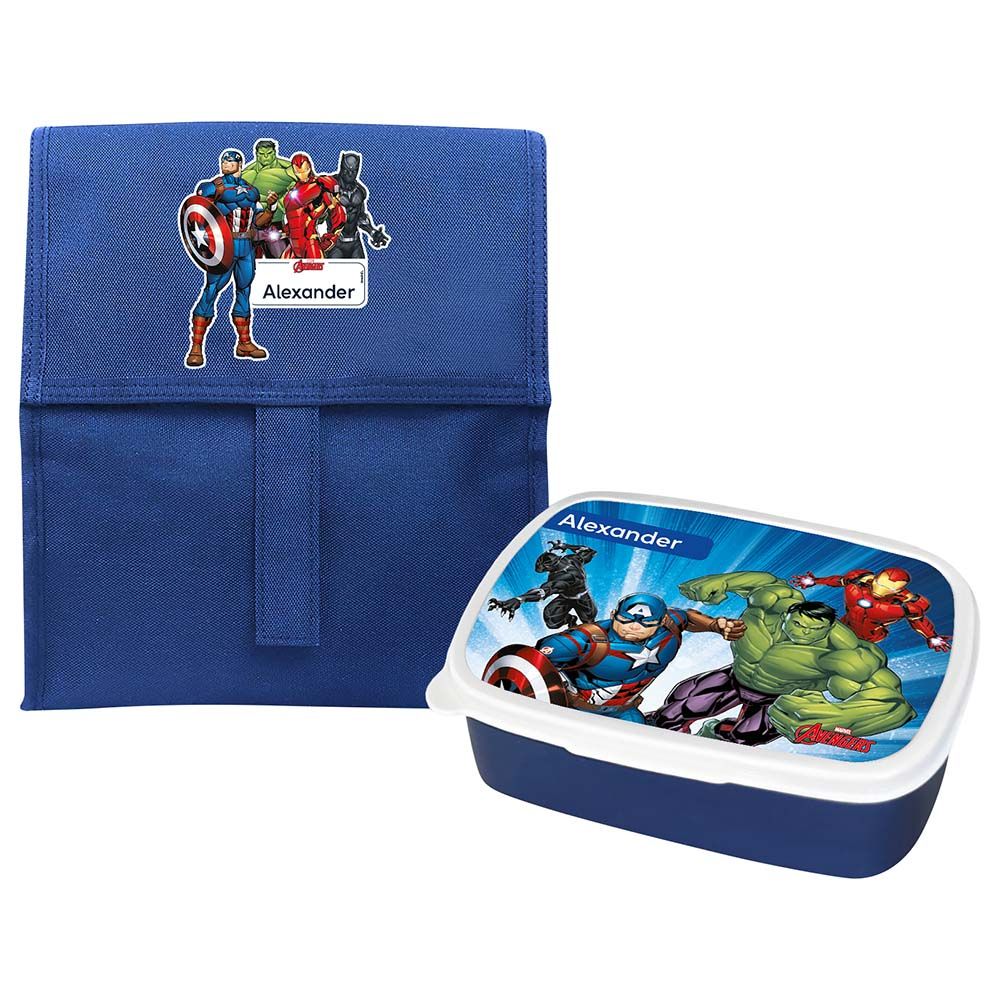 Essmak - Marvel Avengers Foldable Lunch Set - Blue