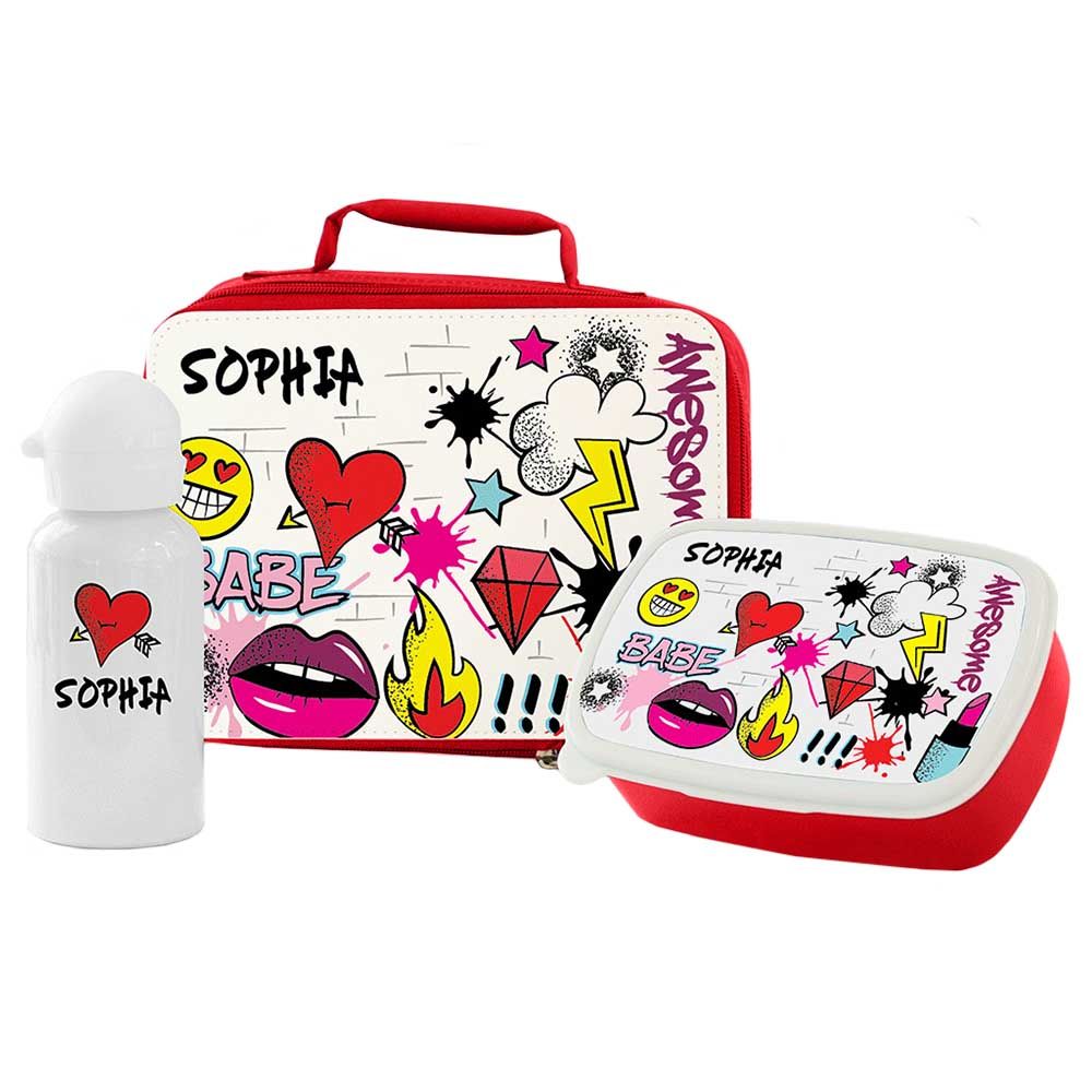 Essmak - Personalized Lunch Pack - Graffitti Artist Girl