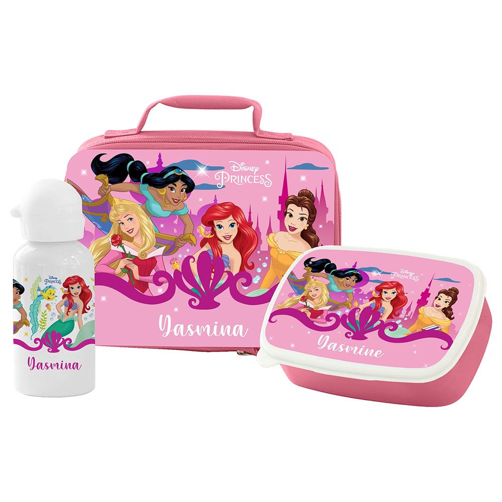 Essmak - Disney Princess 2 Lunch Pack 3pcs - Pink