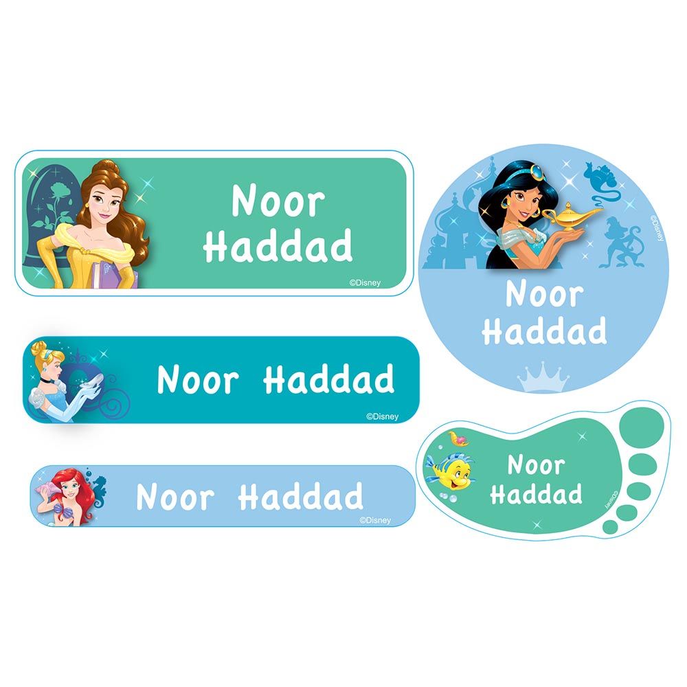 Essmak - Disney 4 Princesses School Labels - 74pcs