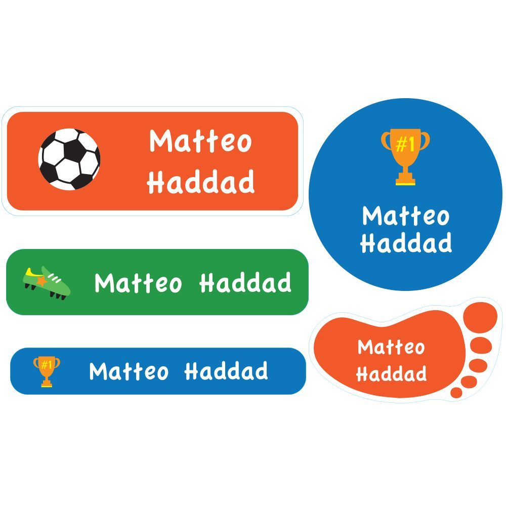 Essmak - School Name Labels Football 2