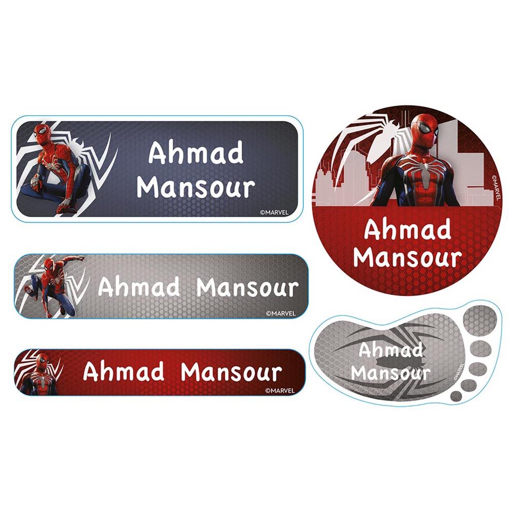 Essmak - Disney Spiderman 2 School Labels - 12pcs