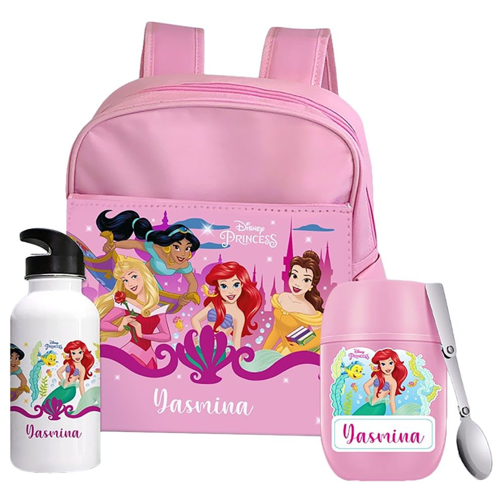 Essmak - 3pc Set Disney Princess 2 Thermos Pack 400ml - Pink - 12-Inch