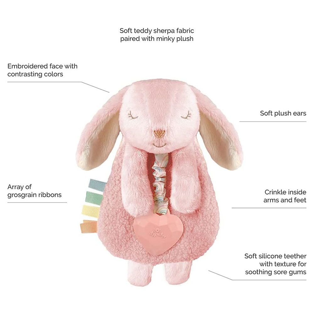 Itzy Ritzy - Lovey Infant Teether Toy - Bunny