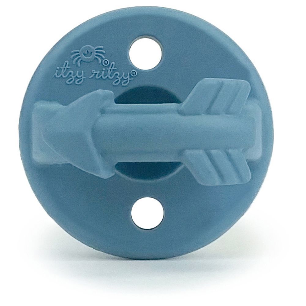 Itzy Ritzy - Silicone Pacifiers - Pack Of 2 - Blue Arrows