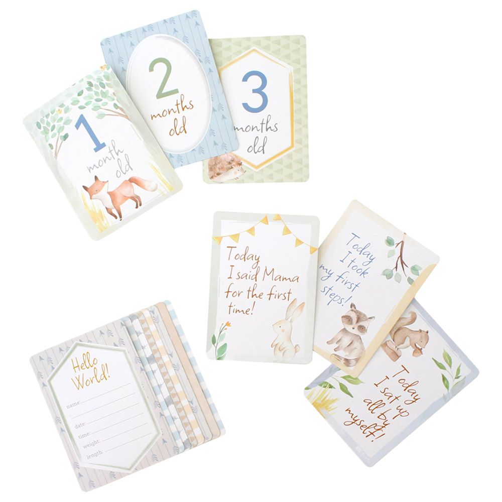 Itzy Ritzy - Baby's Big Moments Cards - Woodland