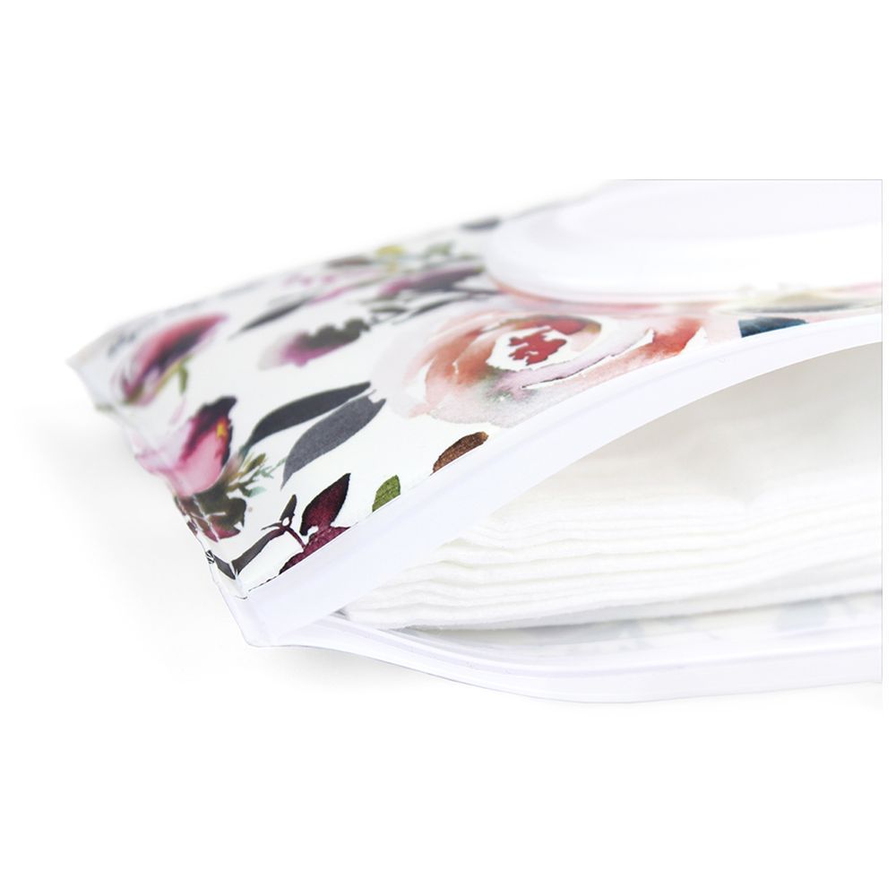 Itzy Ritzy - Travel Pouch Wipes Case - Blush Floral