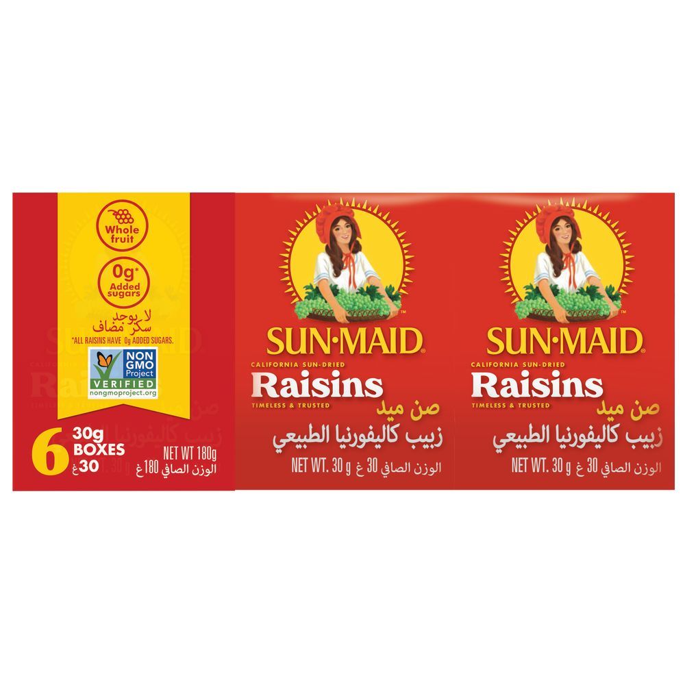 Sun-Maid - California Sun-Dried Raisins - 30 g - 6pcs