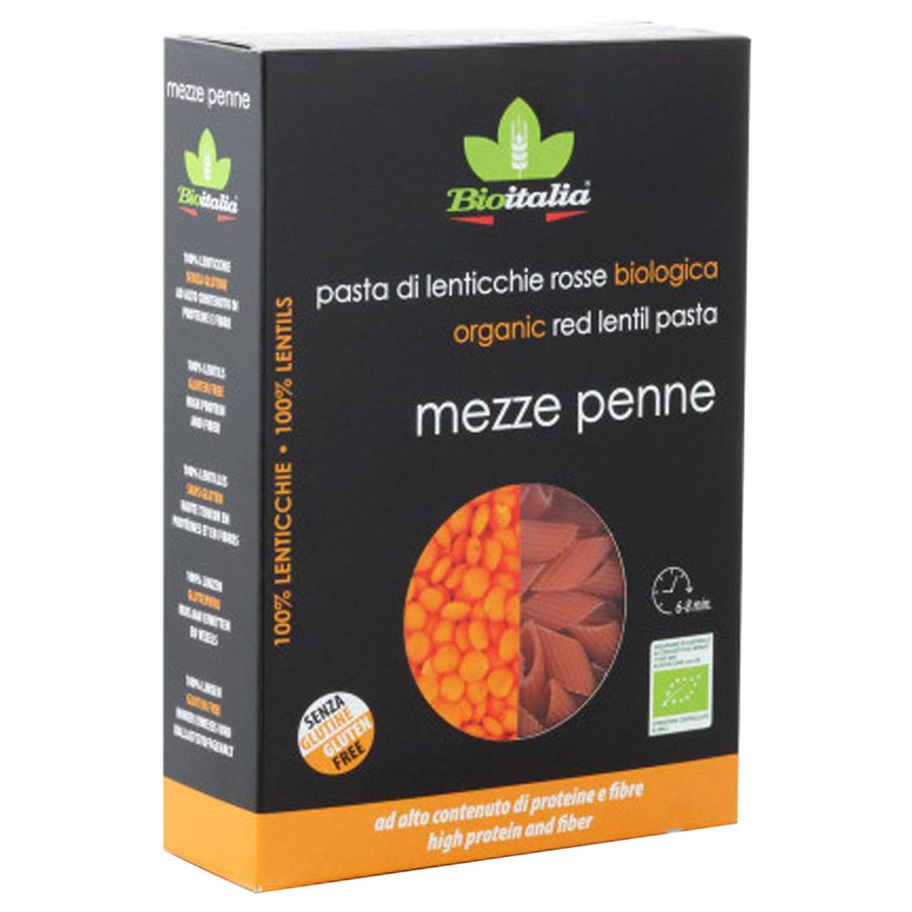 Bioitalia - Organic Lentil Mezze Penne Pasta - 250g