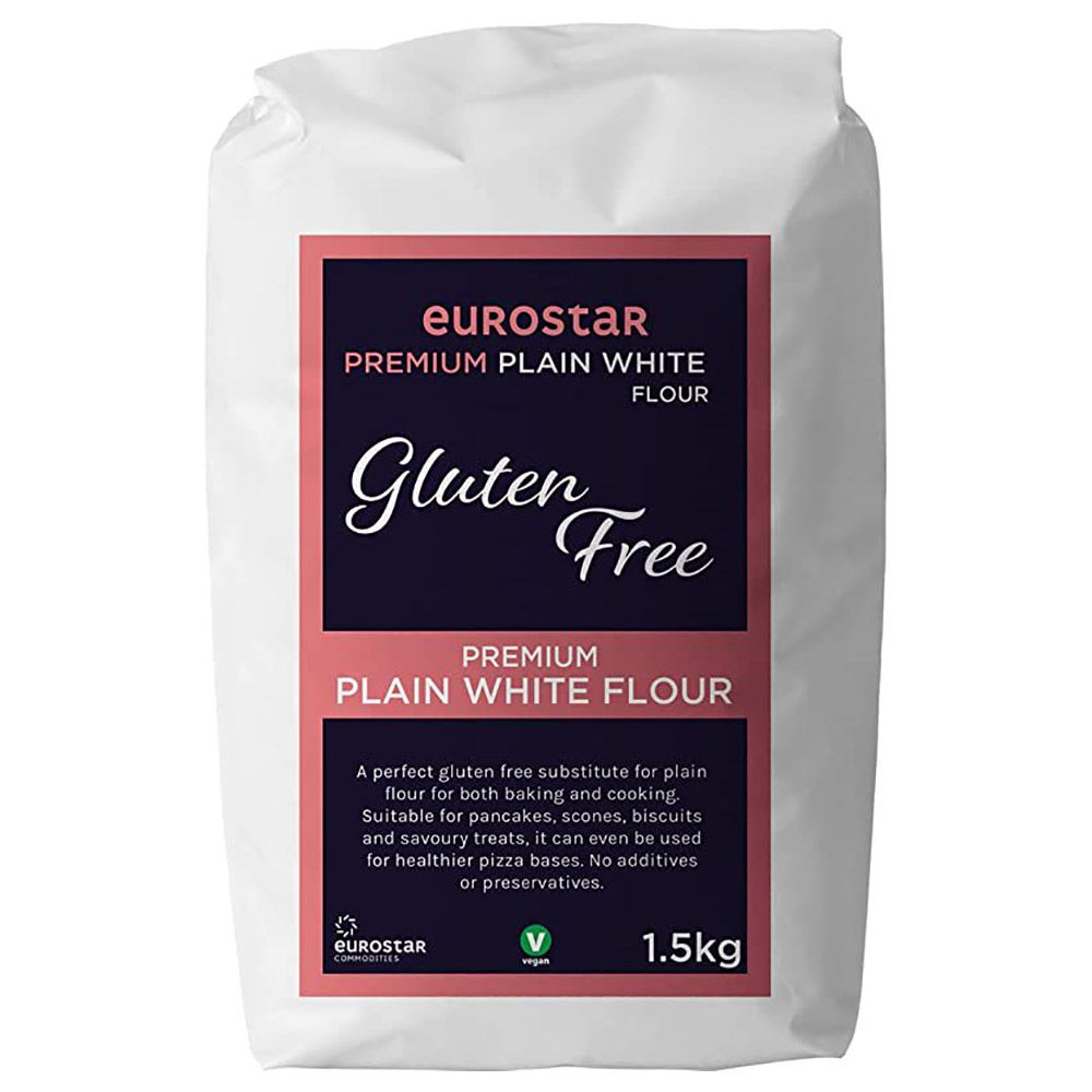 Eurostar - Gluten Free Plain Flour - White - 1.5 Kg