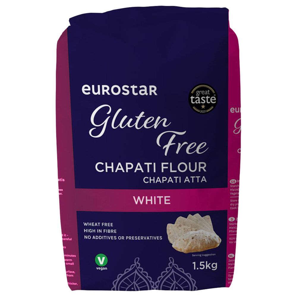 Eurostar - Gluten Free Chapatti Flour - White - 1.5 Kg