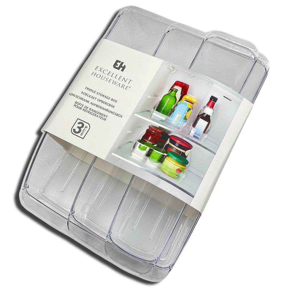 Excellent Houseware - Refrigerator Organizer Set 3pcs