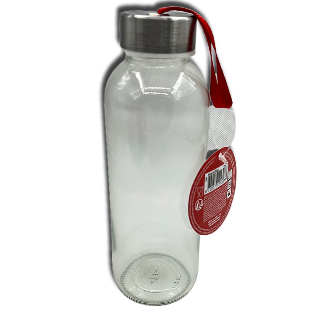 Excellent Houseware - Drinking Glass Bottle W/ Sleeve 400ml - Tasty