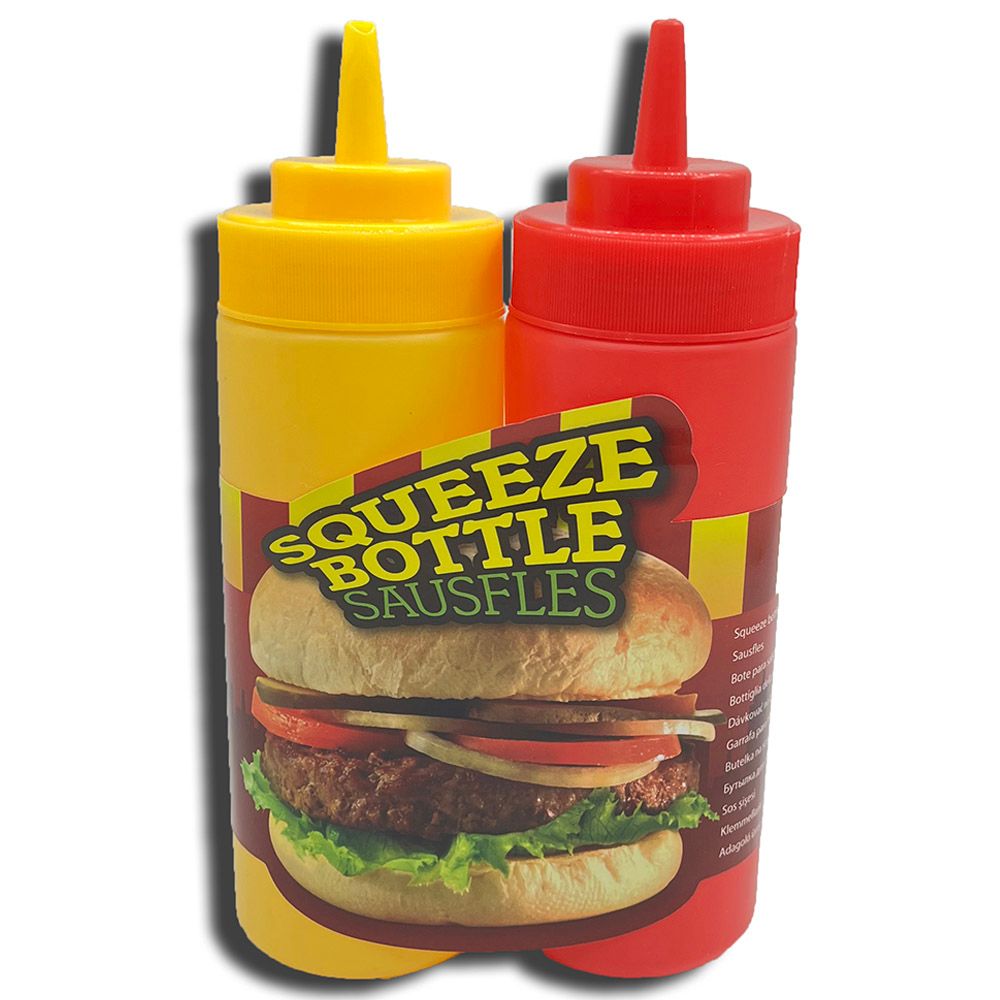 Excellent Houseware - Sauce Dispenser Squeeze Bottles 2pcs