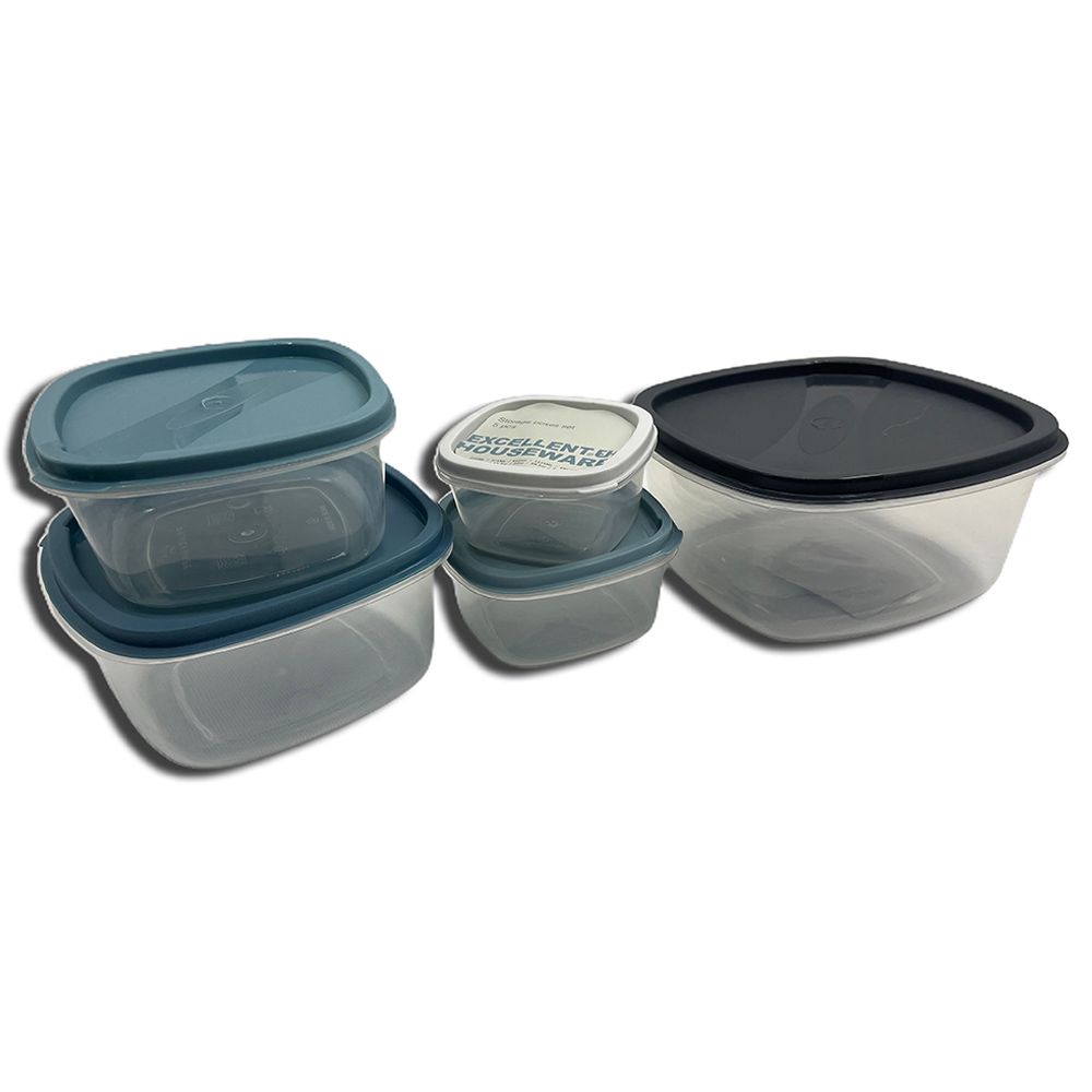 Excellent Houseware - Food Storage Box Set 5pcs