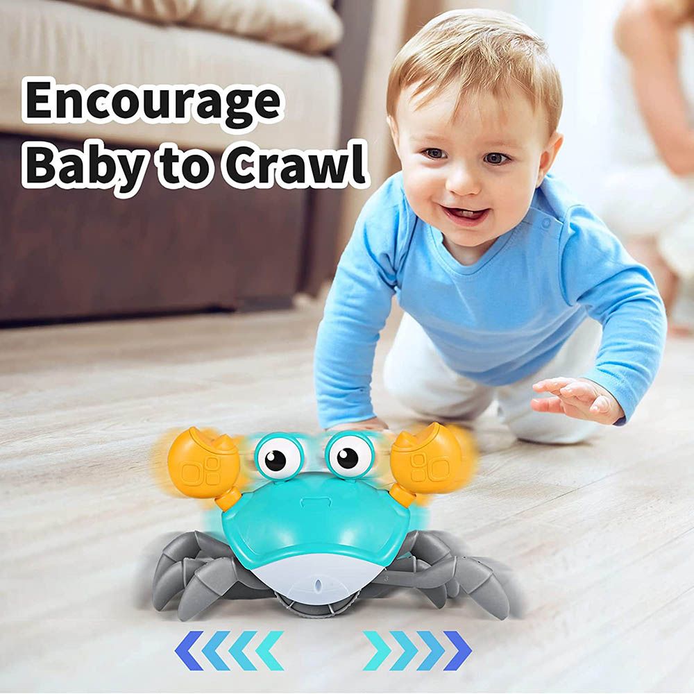 ESSEN - Baby Toddler Crawling Crab W/ Music & LED - Blue