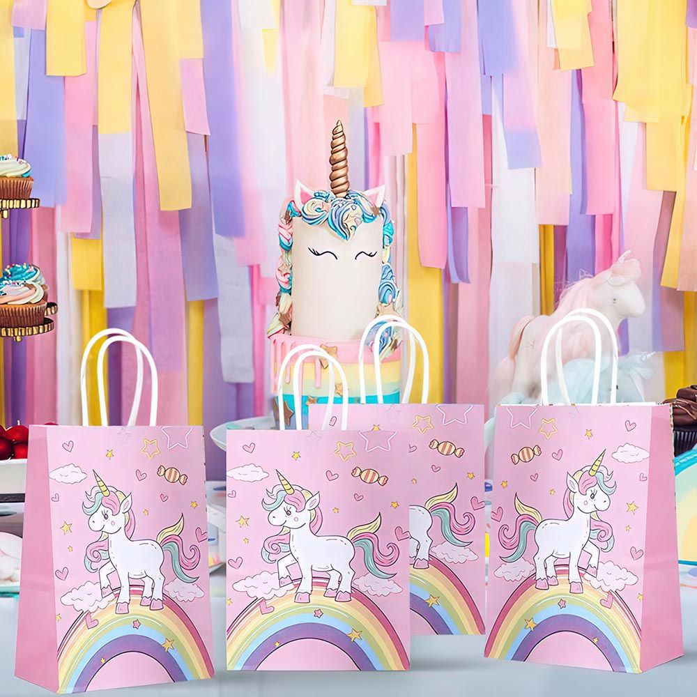 Essen - Kids Birthday Party Unicorn Gift Bags 12pcs