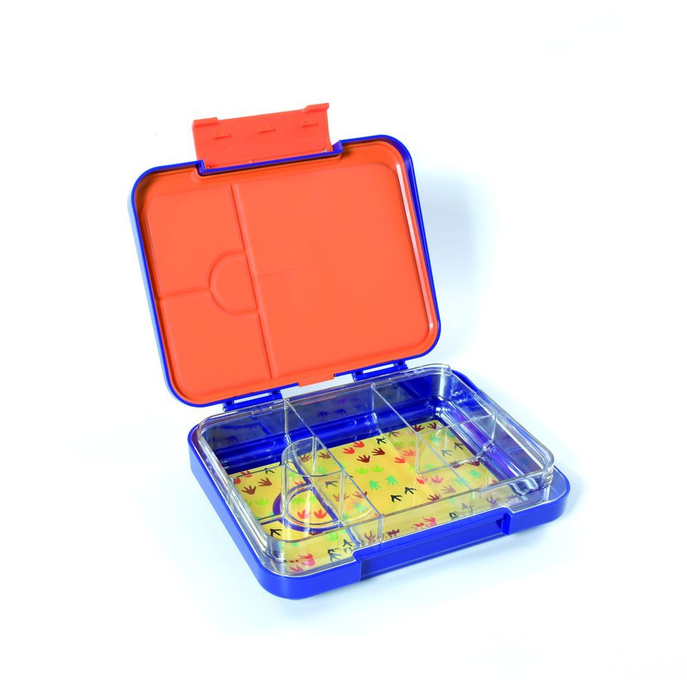 Essen - 4/6 Compartment Personalized Bento Lunch Box - Dinosaur