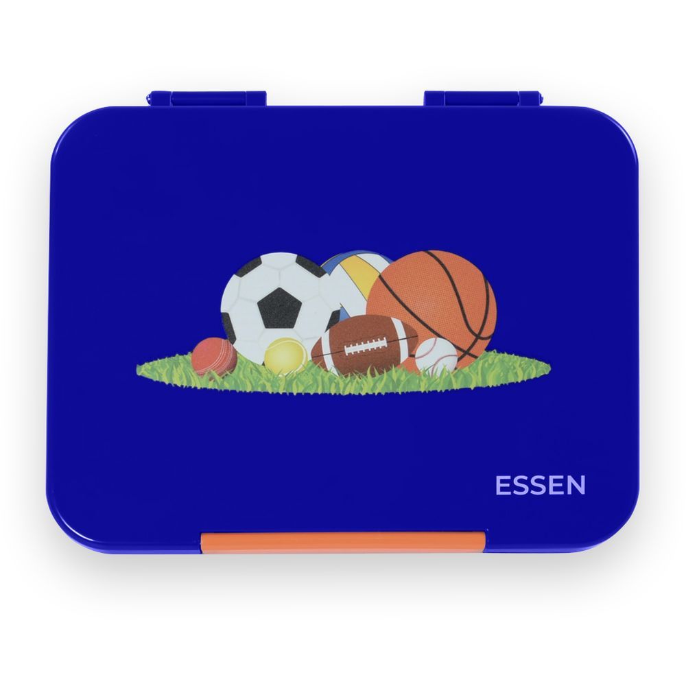 Essen - 4/6 Compartment Personalized Bento Lunch Box - Sports Balls