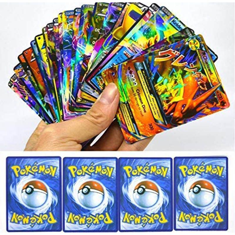 Pokemon - Cards 100 Pcs (20 GX + 20 Mega + 1 Energy + 59 EX)