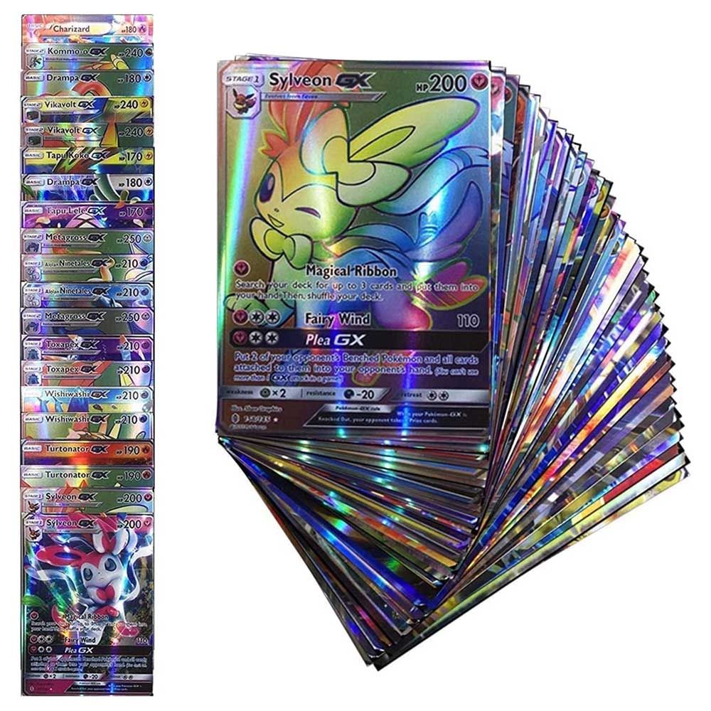 Pokemon - Trading Cards 100 Pcs (60V + 40Vmax)