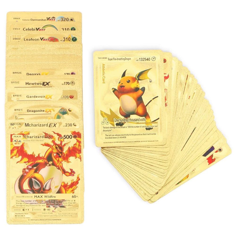 Pokemon - Golden Trading Cards Gold Foil Set - 110 cards 