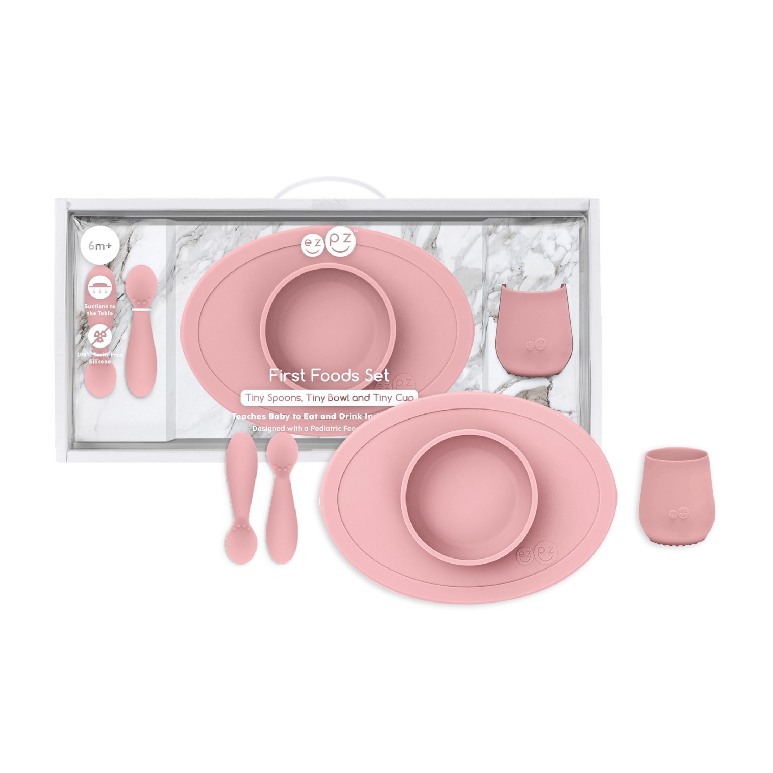 Ezpz - First Food Set 4pcs - Blush