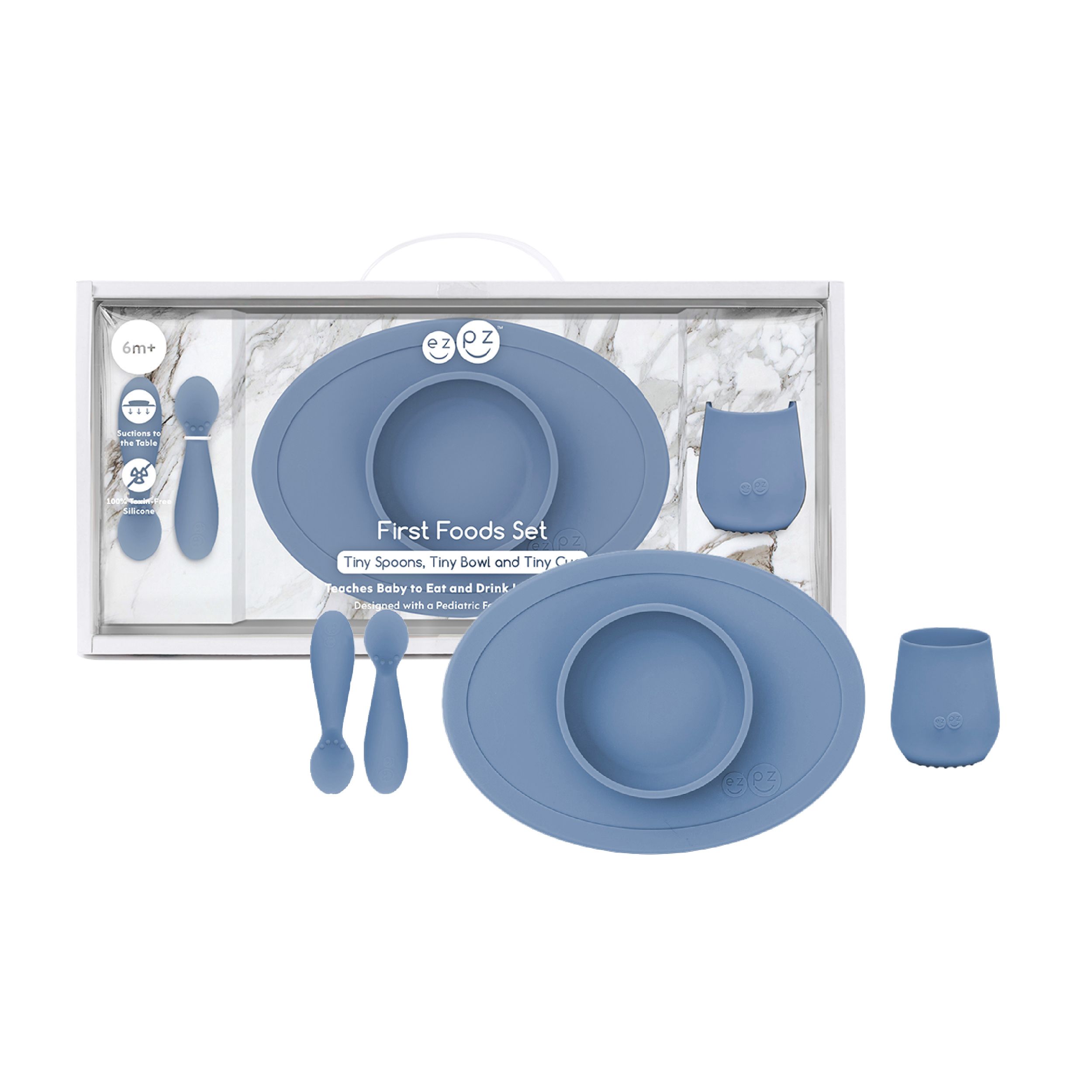 Ezpz - First Food Set 4pcs - Indigo