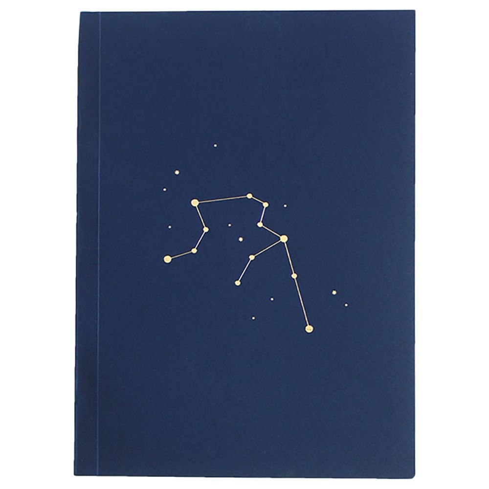 Everythink - Aquarius Sign - Horscope A2 Notebook - Blue