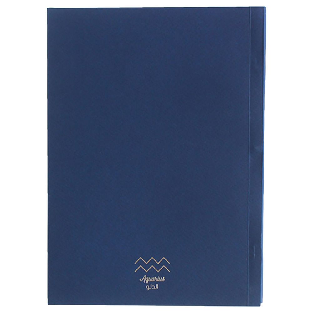 Everythink - Aquarius Sign - Horscope A2 Notebook - Blue