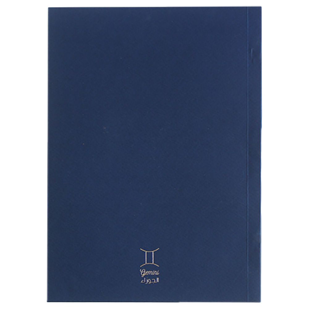 Everythink - Gemini Sign - Horscope A2 Notebook - Blue