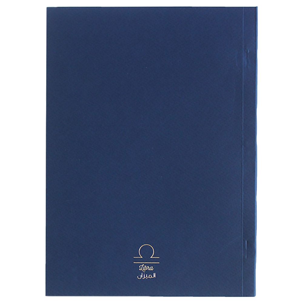 Everythink - Libra Sign - Horscope A2 Notebook - Blue