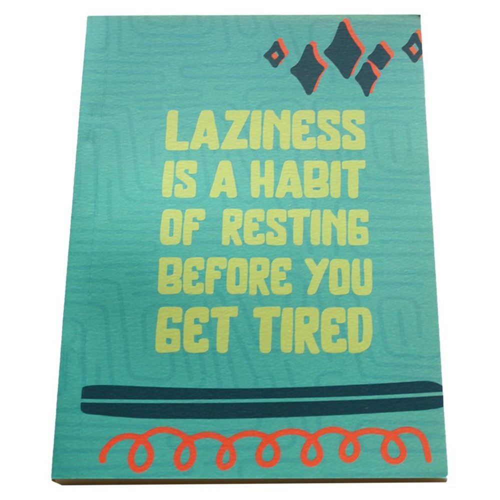 Everythink - Laziness Is A Habit A5 Notebook