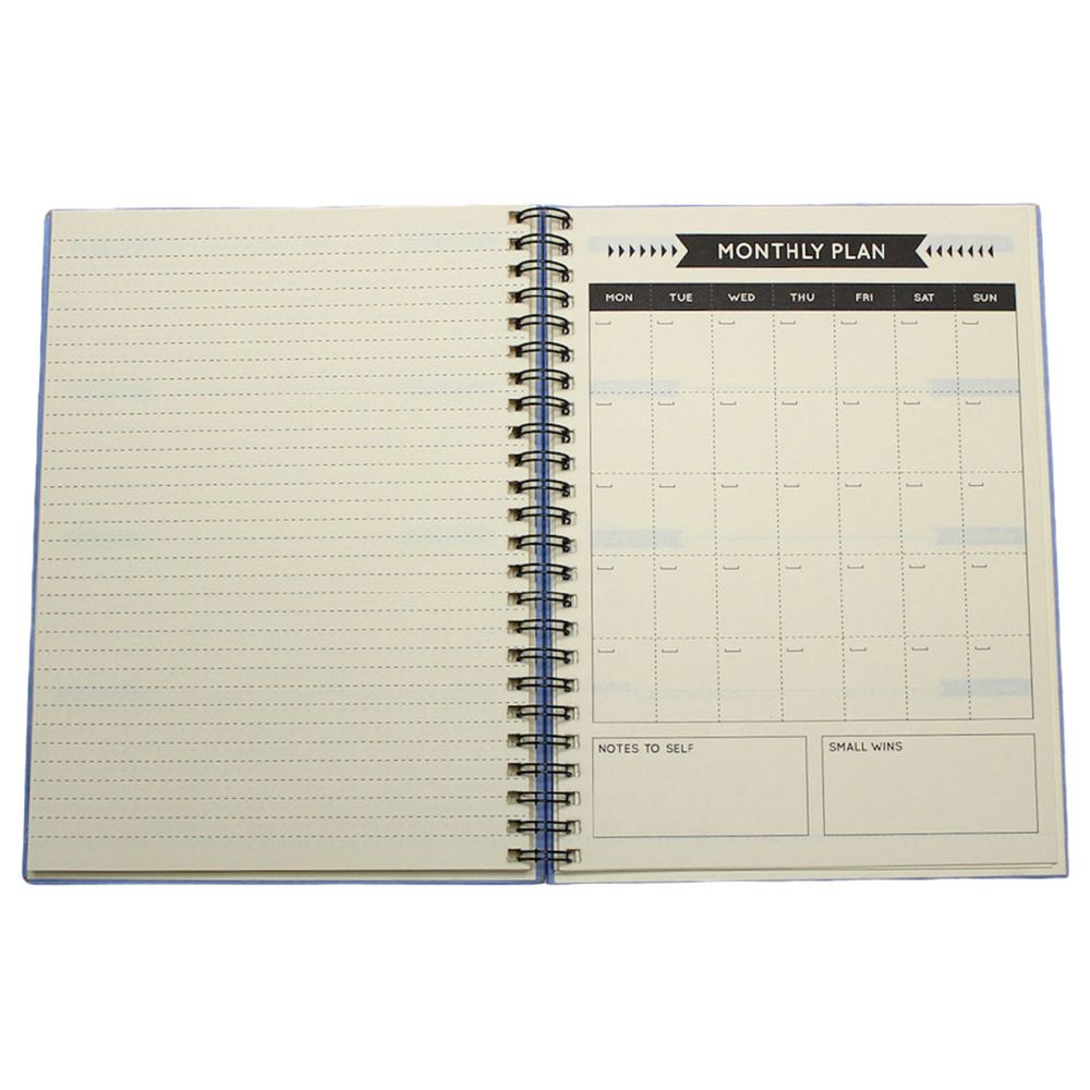 Everythink - Adding Colors Lal Iyyem El Aade A5 Planner - Blue