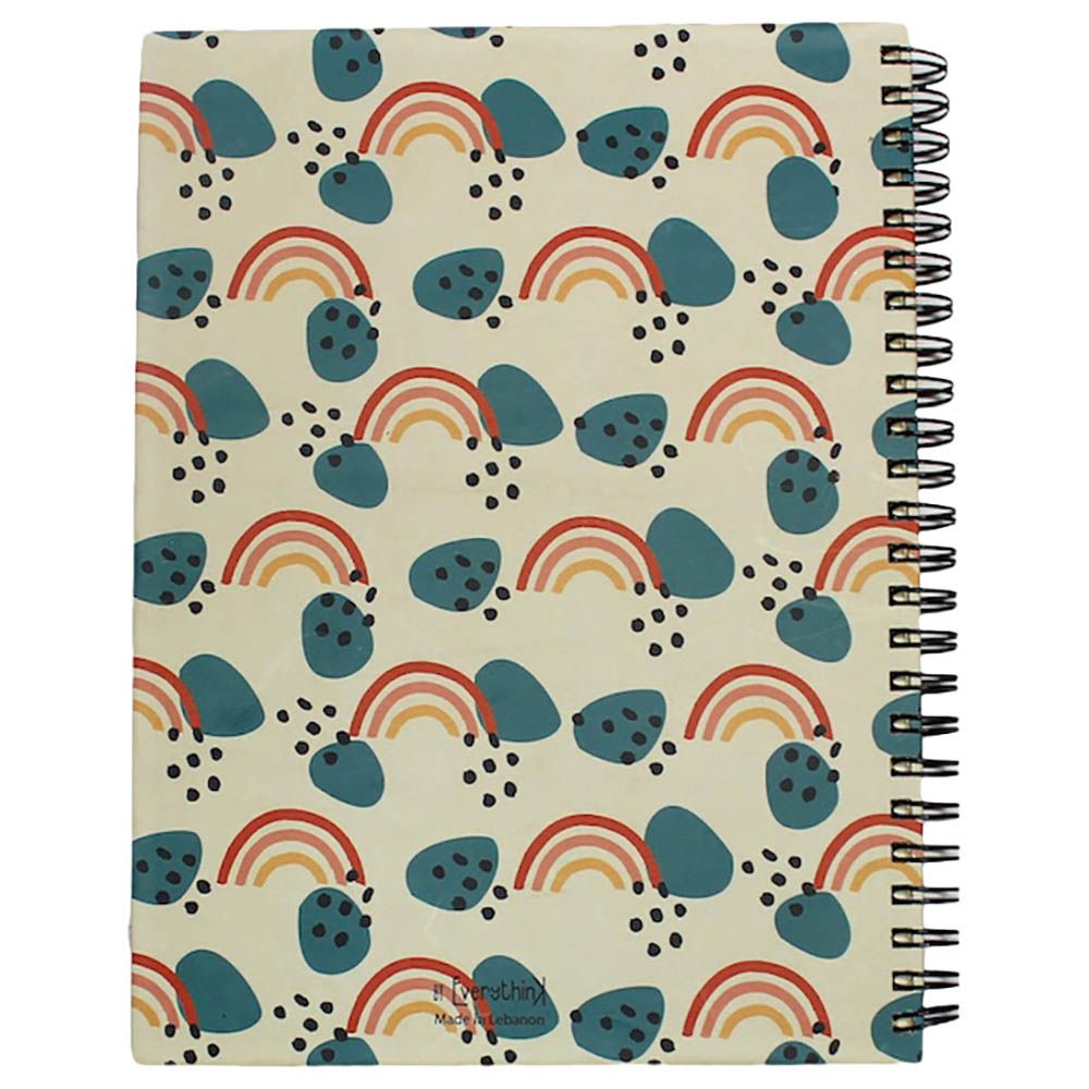 Everythink - Rain Pattern - Hardcover A5 Notebook