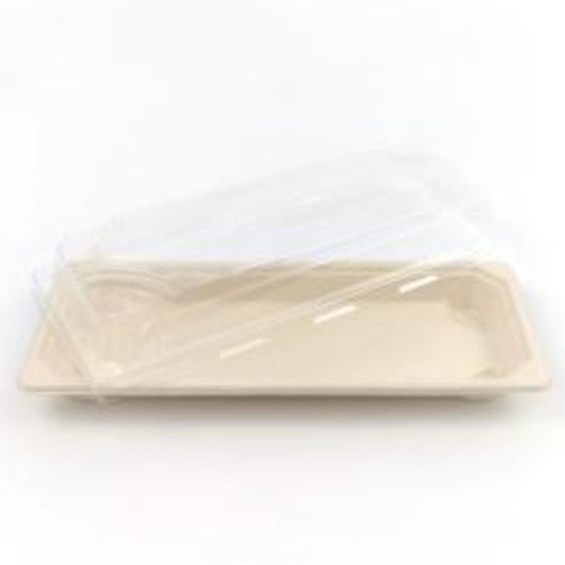 Ecoway - Heavy Duty Rectangular Disposable Serving Plates - 100pcs