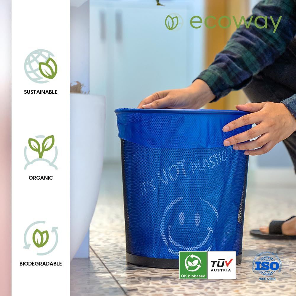 Ecoway - Disposable Garbage Bag - 50pcs - 40 X 50 cm - Blue