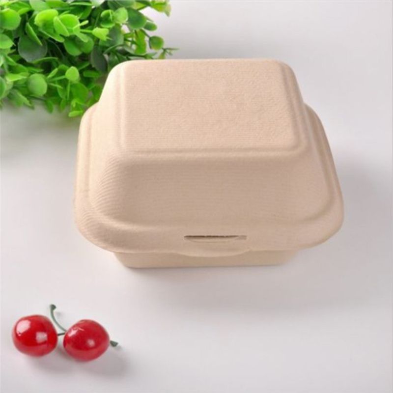 Ecoway - Take Out Food Containers - 6 X 6 cm - 100pcs - Brown