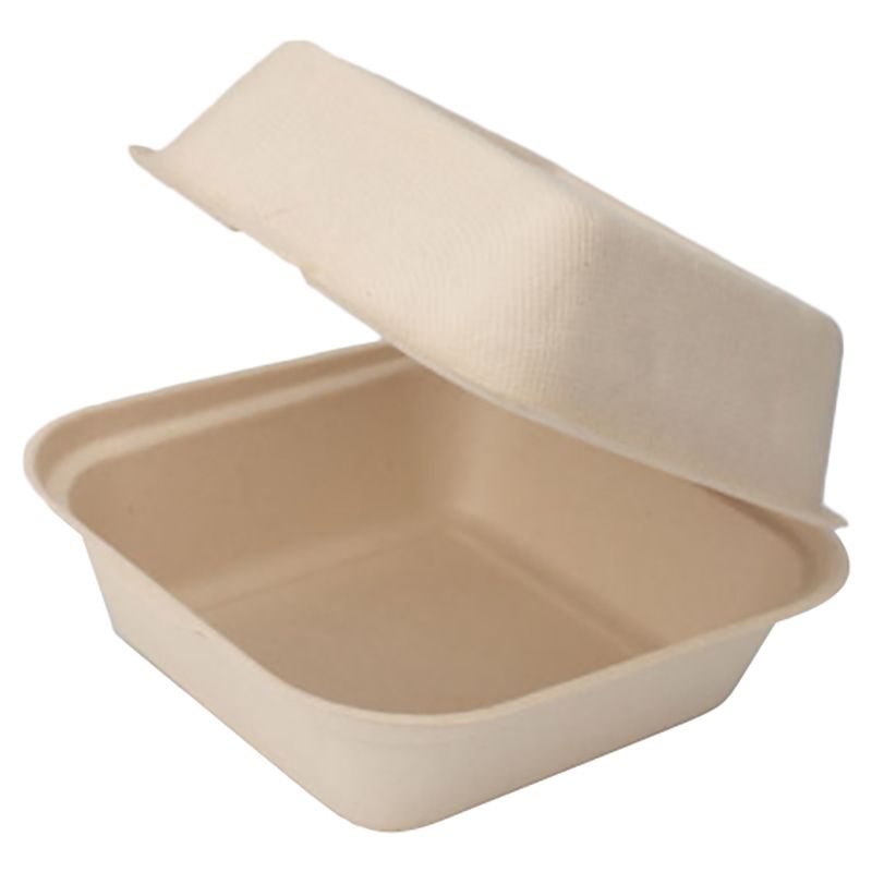 Ecoway - Take Out Food Containers - 6 X 6 cm - 100pcs - Brown