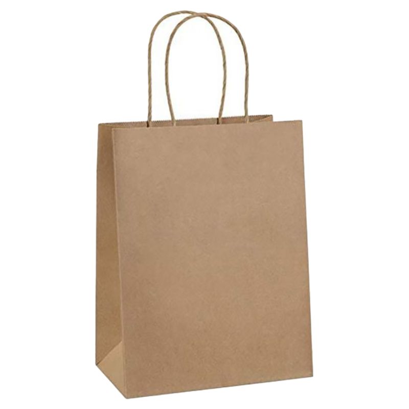 Ecoway - Paper Gift Bags w/ Handles Bulk - Xl - 100pcs - White