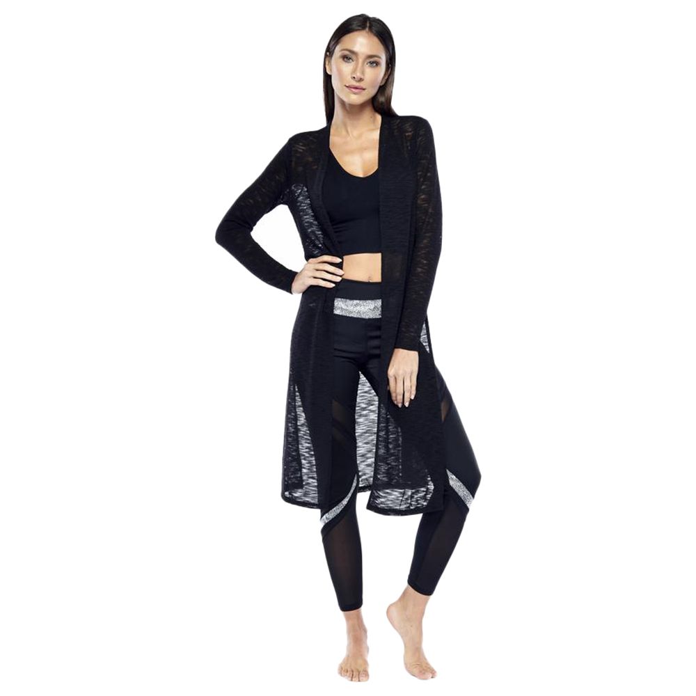 Electric Yoga - Max Slit Cardigan - Black