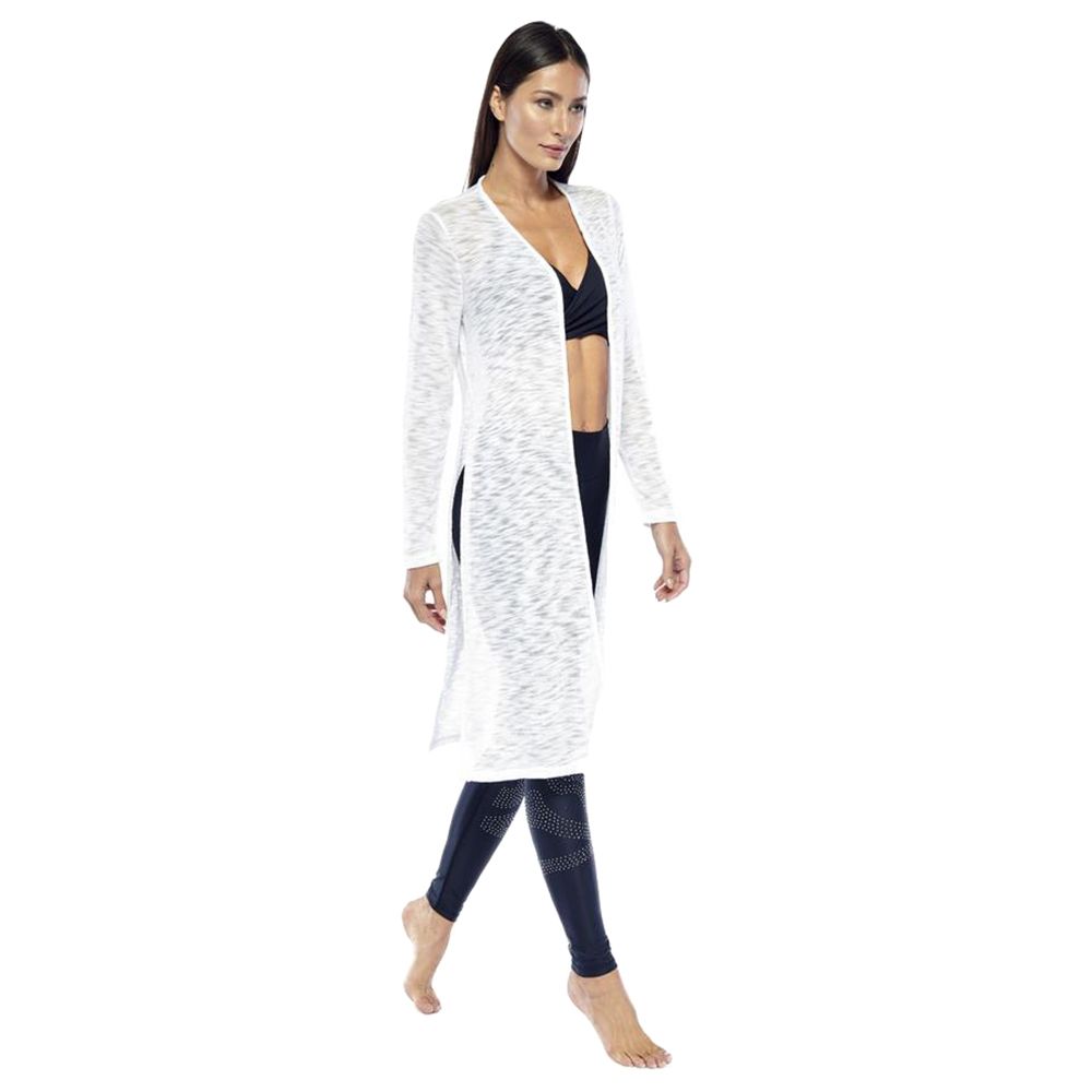 Electric Yoga - Max Slit Cardigan - White