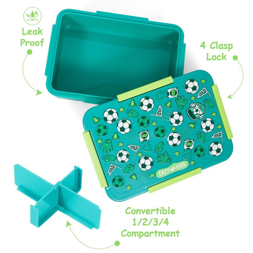 Eazy Kids - Soccer Lunch Box 850ml - Green