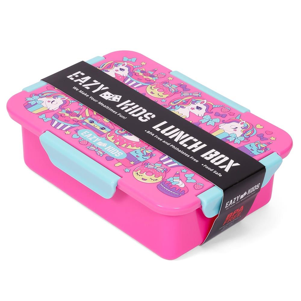 Eazy Kids - Unicorn Desert Lunch Box 850ml - Pink