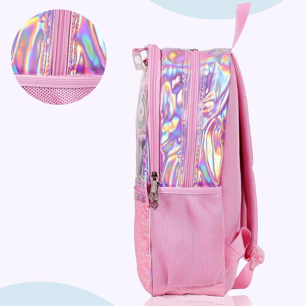 Eazy Kids - Backpack 17-Inch w/ Lunch Bag & Pencil Case - Girl Things