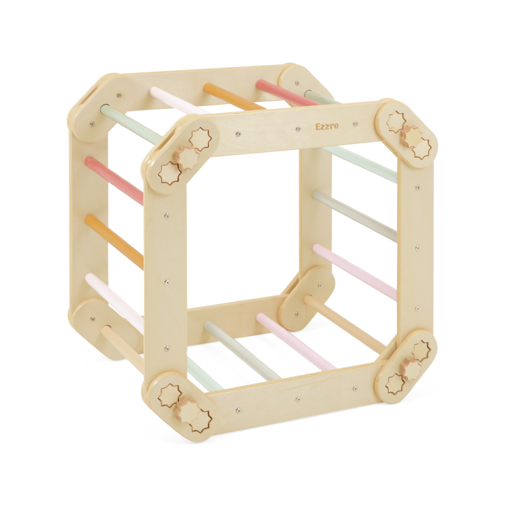 Ezzro - Multicolor Transformable Pikler Triangle With Duo Board