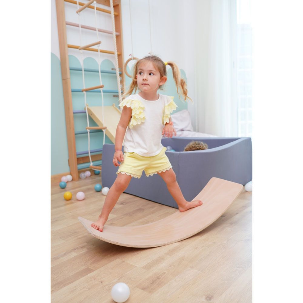 Ezzro - Natural Montessori Balance Board - Beige