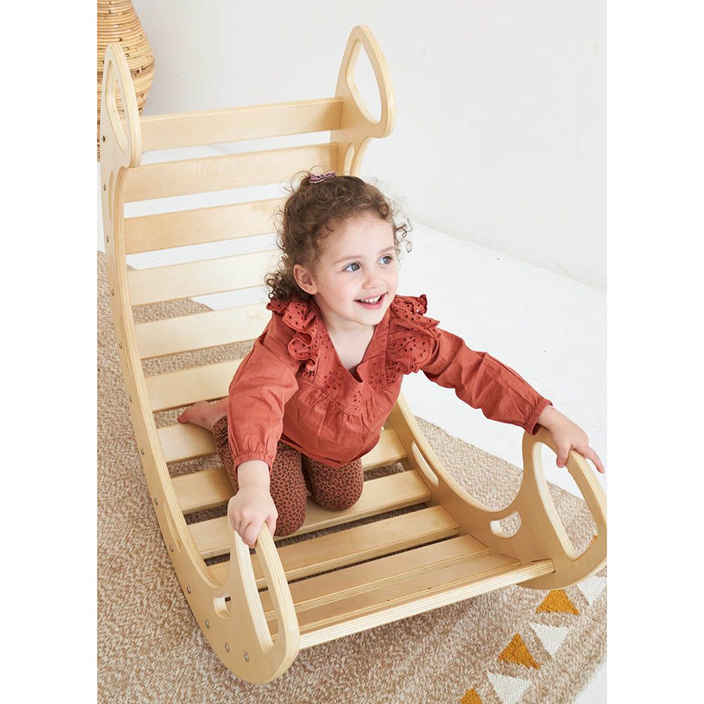 Ezzro - Large Rocker Balance Board - Natural