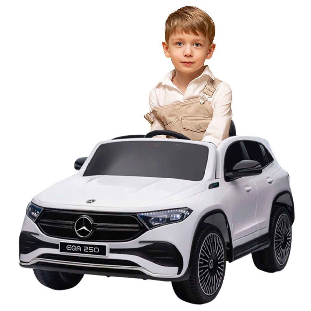 Megastar - Licensed Mercedes-Benz EQA Battery Operated Car - White